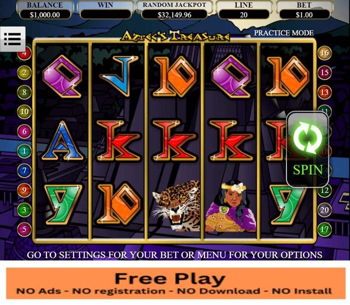 Aztec's Treasure Free Play Slot: Unearth Ancient Riches in a Slot Adventure Like No Other! 
