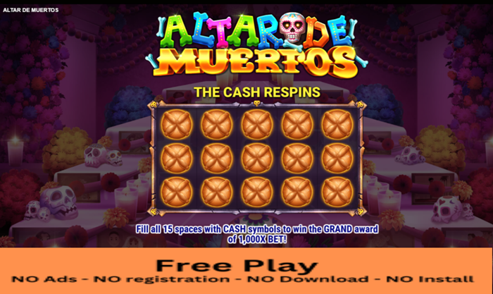 Altar de Muertos Free Play Slot: A Day of the Dead Fiesta with Big Wins!