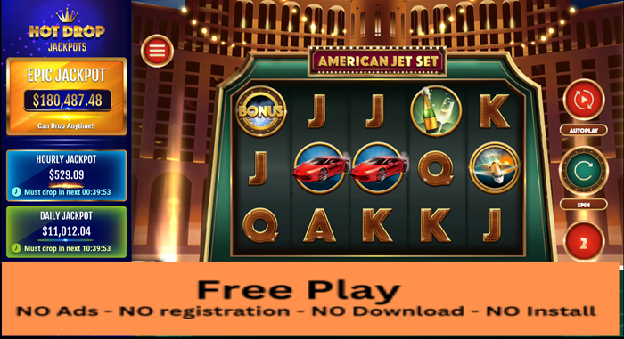 American Jet Set Hot Drop Jackpot Free Play Slot: Live the Life of Luxury!