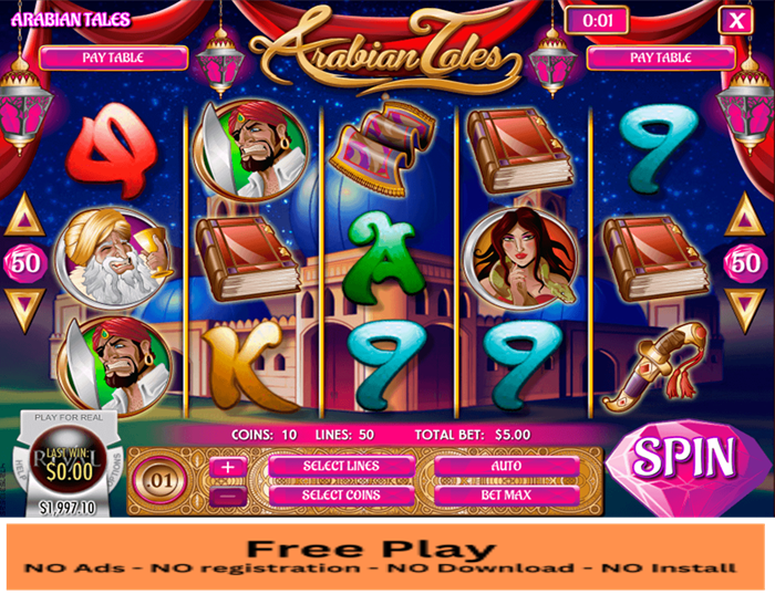 Arabian Tales Free Play Slot: Soar to Riches on a Magic Carpet Ride!