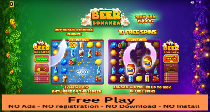 Beer Bonanza Free Play Slot: Pour Yourself into a Frothy Adventure of Epic Wins!