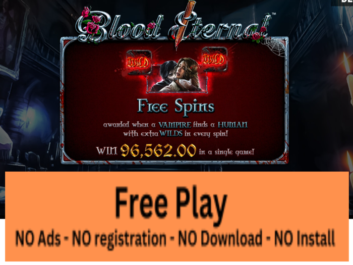 Blood Eternal Free Play Slot: Dare to Spin for Spine-Chilling Wins and Vampire Thrills!