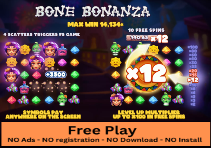 Bone Bonanza Free Play Slot: Unearth Ancient Wins and Reveal Skeletal Surprises!