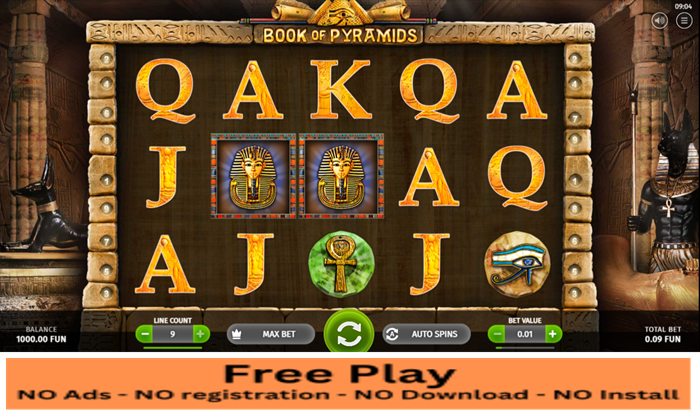 Book of Pyramids Free Play Slot: Unlock Ancient Egyptian Riches Without Spending a Cent!