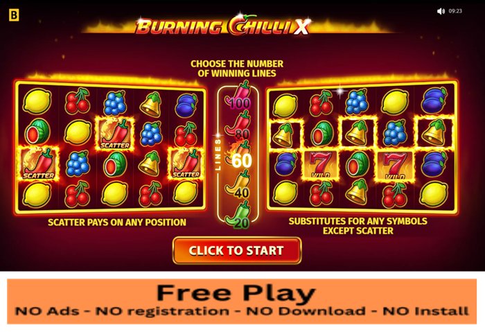 Burning Chilli X Free Play Slot: Feel the Heat of Big Wins Without Spending a Dime!