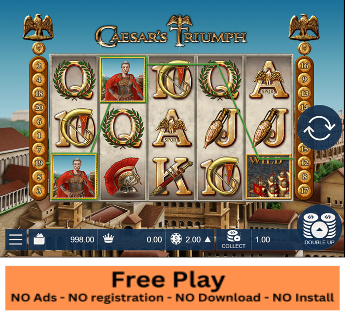 Caesar’s Triumph Free Play Slot: Command Riches in Your Own Roman Empire! 🏛️