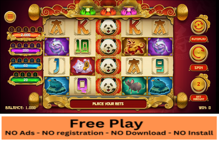 Cai Fu Dai Panda Free Play Slot: Spin for Prosperity and Longevity in Every Spin!