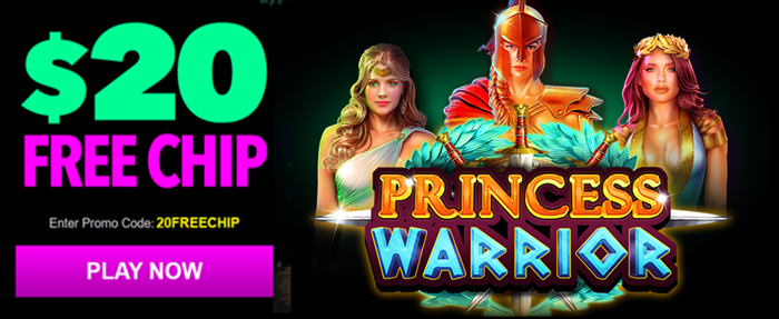 Uptown Aces Casino Princess Warrior REview