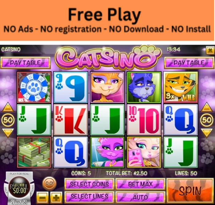 Catsino Free Play Slot: Spin Your Way to Feline Fortune, No Strings Attached!