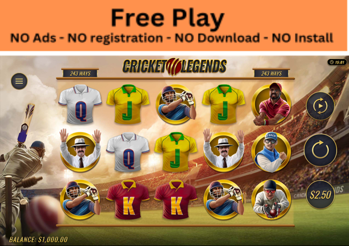 Cricket Legends Slot Free Play: Hit a Six and Score Epic Wins!